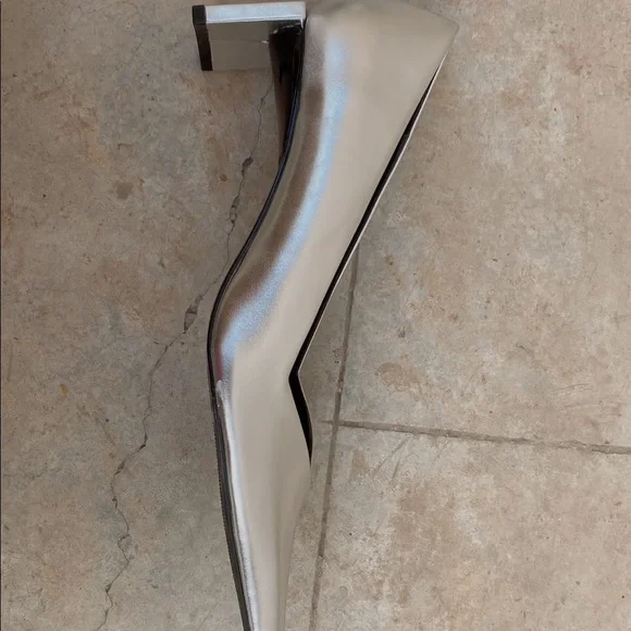 Zara New Metallic Mule Heels - Picture 13 of 16